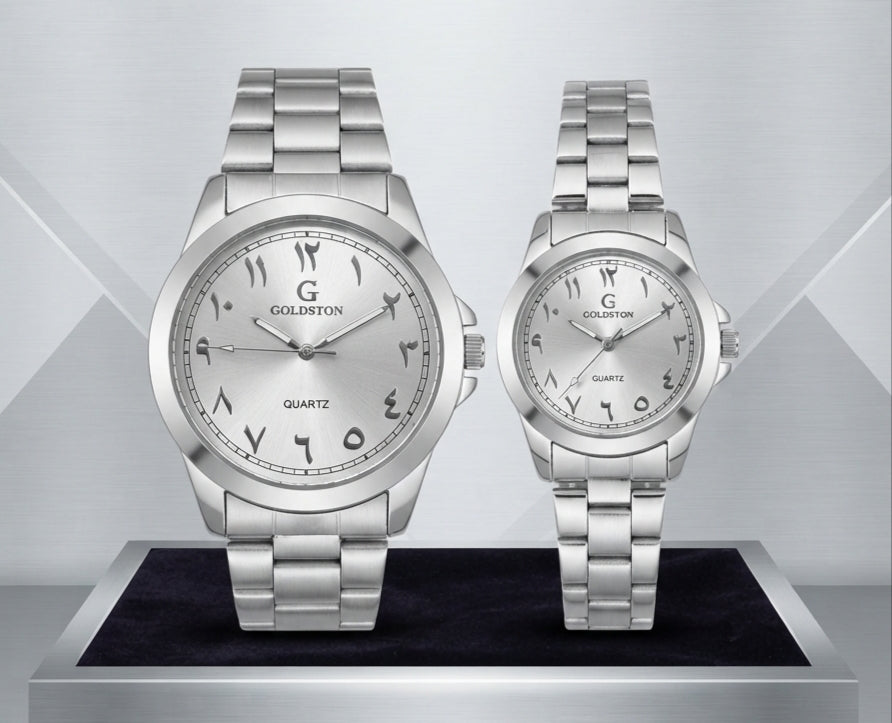 COUPLE WATECES PREMIUM STAINLEES STEEL SET⌚✨
