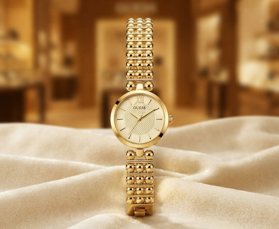 GUESS Women's Beaded Bracelet Watch✨