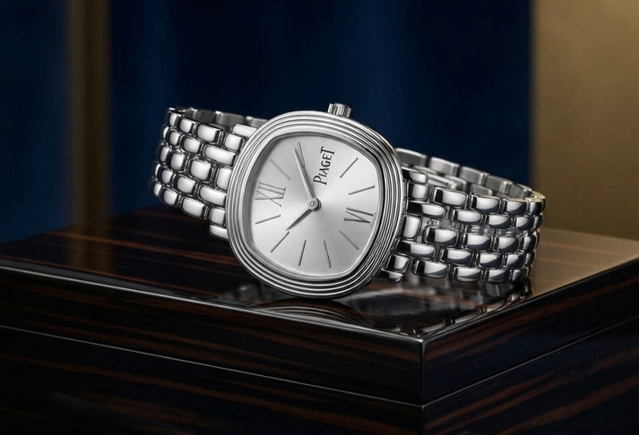 Women's Piaget Vintage Oval Cushion-Shaped Luxury Wristwatch Series